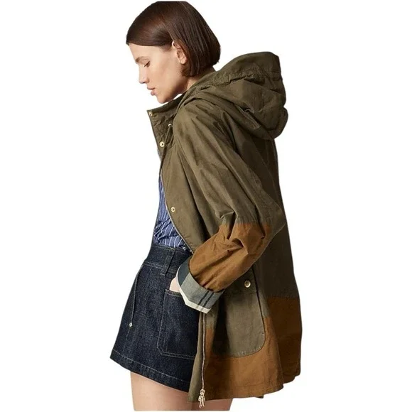 Barbour®‎ Hayley Showerproof jacket Size 4 Olive - Picture 8 of 9